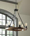 Plato Brown/Black Pendant Light - Lara Furniture