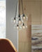 Sybil Clear/Black Pendant Light - Lara Furniture