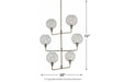 Merton Clear/Silver Finish Pendant Light - Lara Furniture