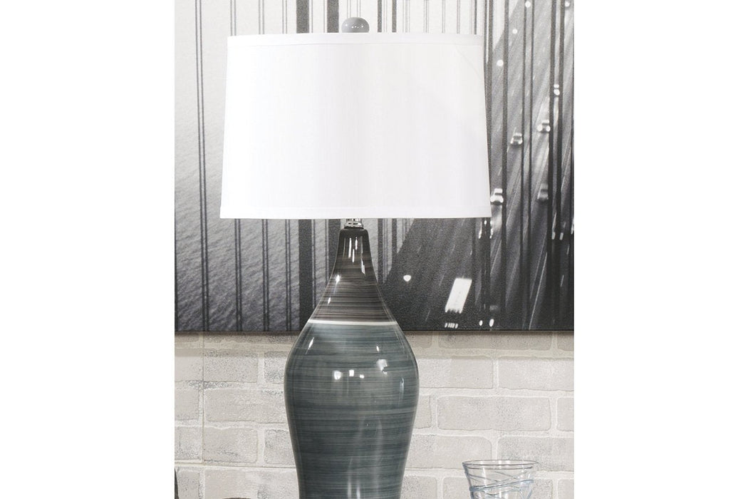 Niobe Multi Gray Table Lamp (Set of 2) - Lara Furniture