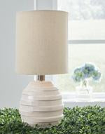 Glennwick White Table Lamp - Lara Furniture