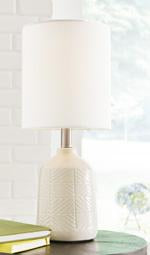 Brodewell White Table Lamp - Lara Furniture