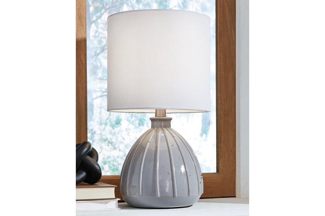 Grantner Gray Table Lamp - Lara Furniture