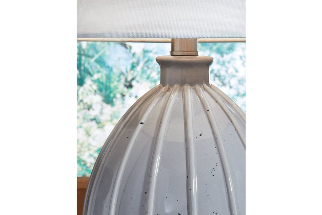 Grantner Gray Table Lamp - Lara Furniture