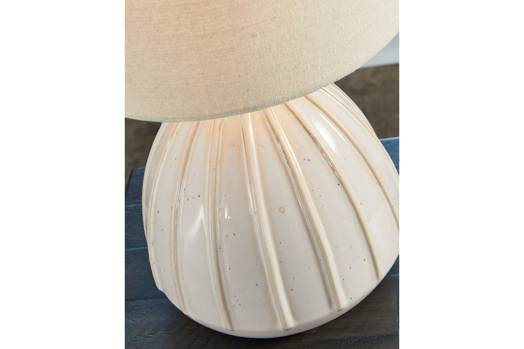 Grantner Off White Table Lamp - Lara Furniture