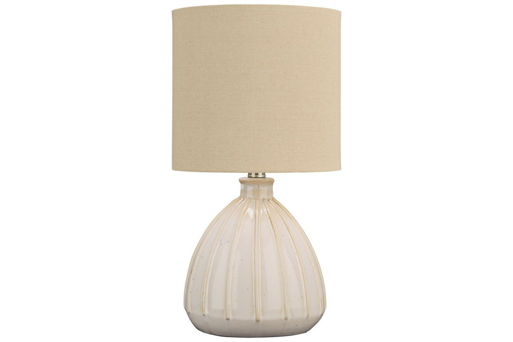 Grantner Off White Table Lamp - Lara Furniture