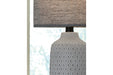Donnford Charcoal Table Lamp - Lara Furniture