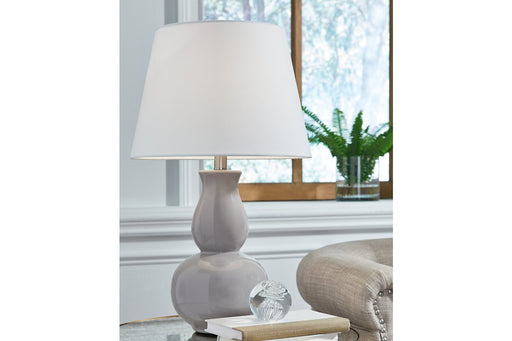 Zellrock Gray Table Lamp - Lara Furniture