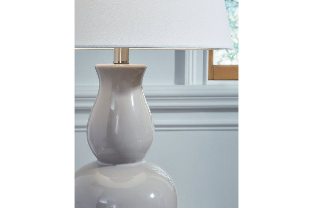 Zellrock Gray Table Lamp - Lara Furniture