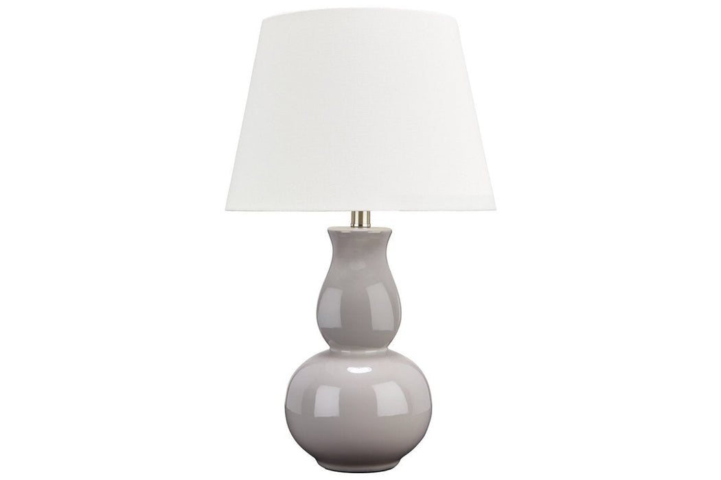 Zellrock Gray Table Lamp - Lara Furniture