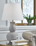 Zellrock Gray Table Lamp - Lara Furniture