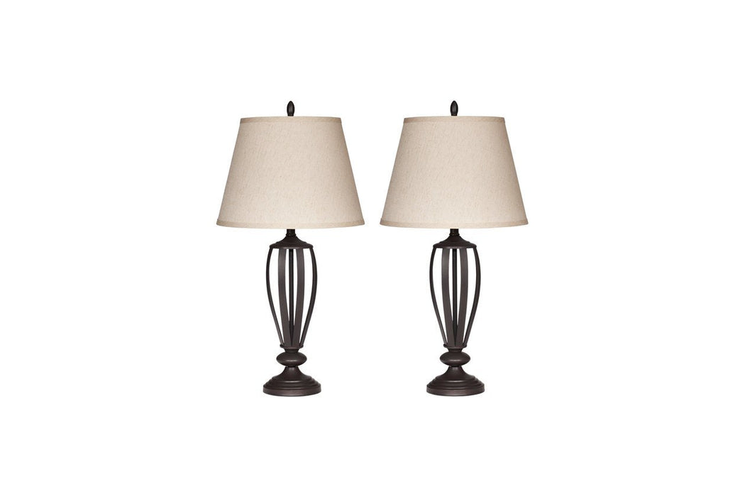 Mildred Bronze Finish Table Lamp (Set of 2) - Lara Furniture