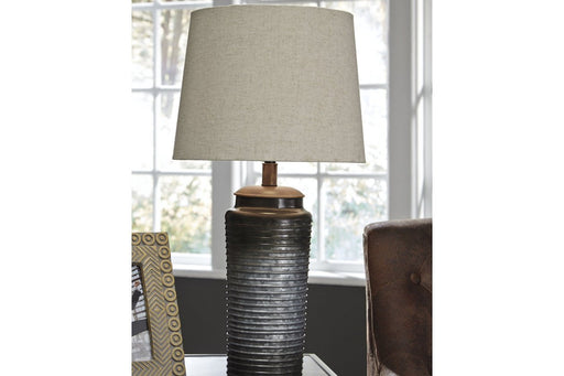 Norbert Gray Table Lamp (Set of 2) - Lara Furniture