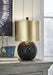 Mareike Black/Gold Finish Table Lamp - Lara Furniture