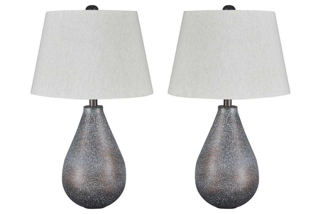 Bateman Patina Table Lamp (Set of 2) - Lara Furniture