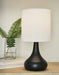 Camdale Black Table Lamp - Lara Furniture