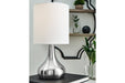 Camdale Silver Finish Table Lamp - Lara Furniture