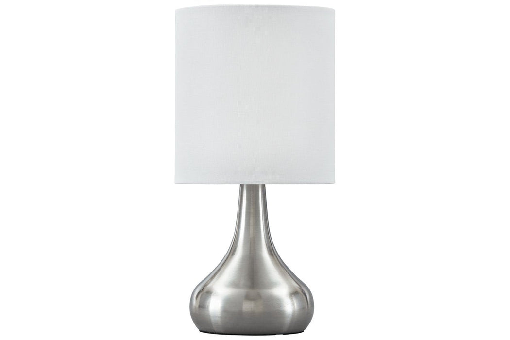 Camdale Silver Finish Table Lamp - Lara Furniture