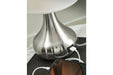 Camdale Silver Finish Table Lamp - Lara Furniture