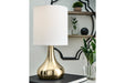 Camdale Brass Finish Table Lamp - Lara Furniture