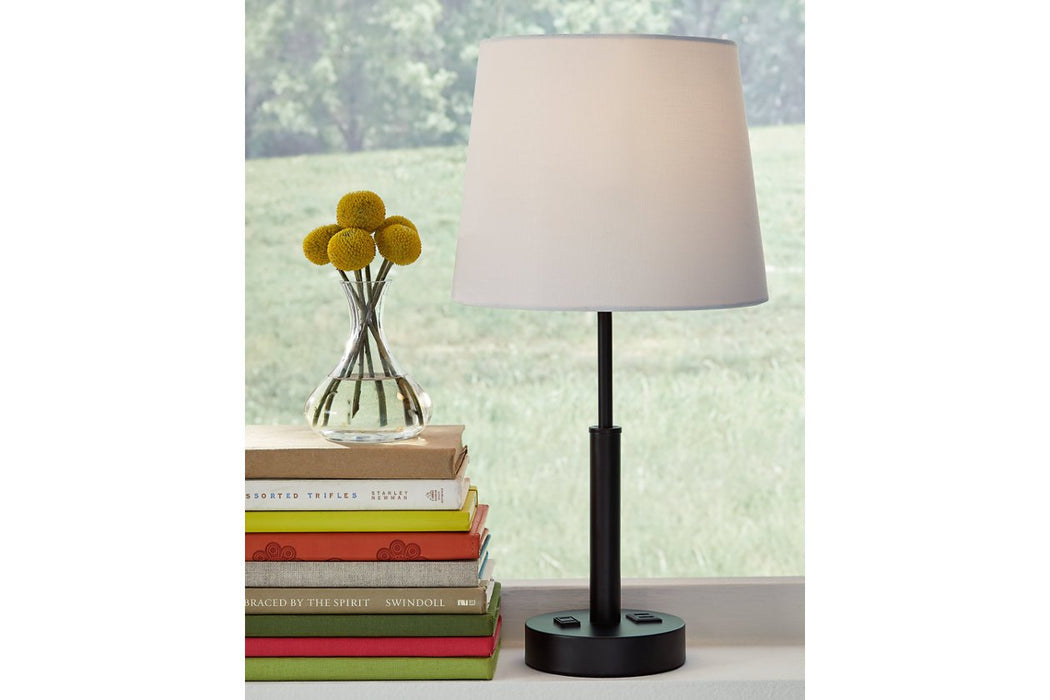 Merelton Black Table Lamp - Lara Furniture