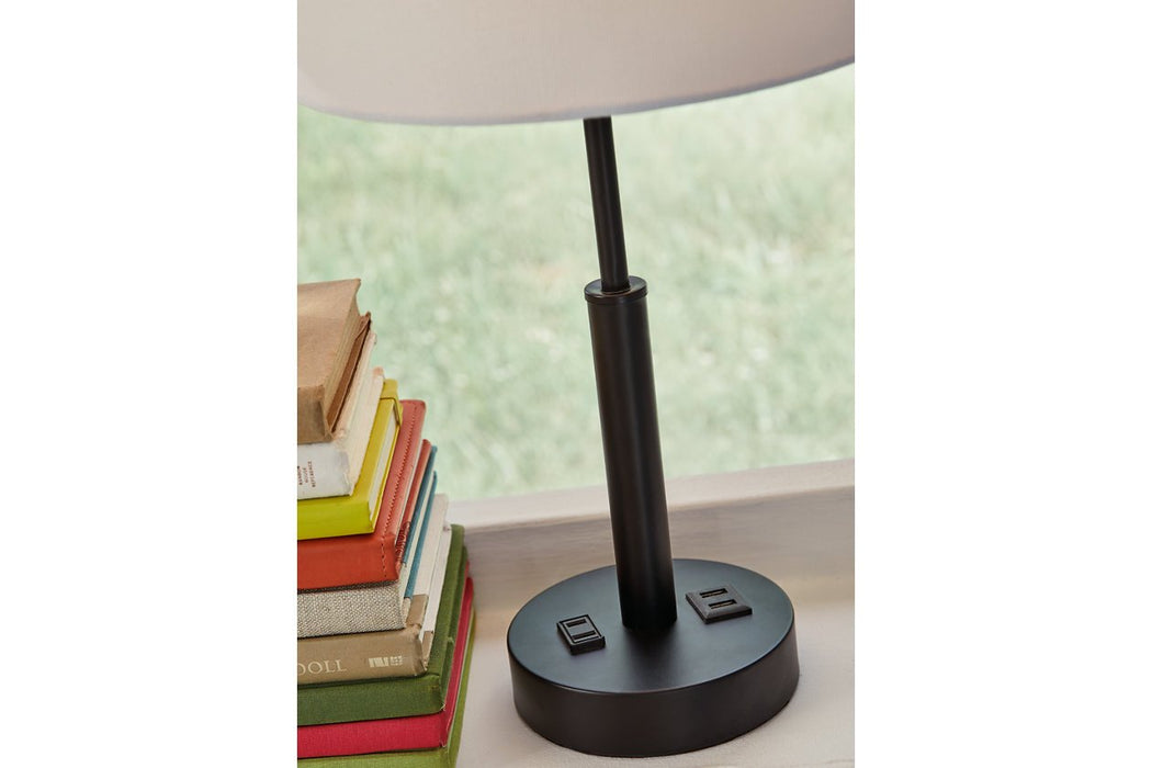 Merelton Black Table Lamp - Lara Furniture