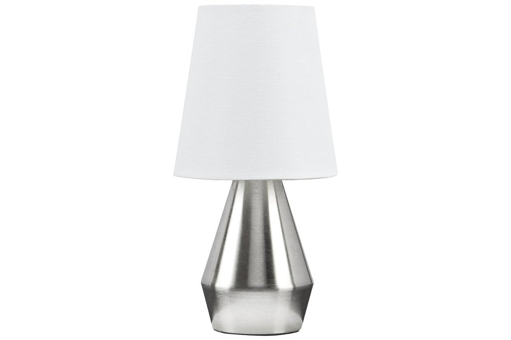 Lanry Silver Finish Table Lamp - Lara Furniture