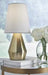 Lanry Brass Finish Table Lamp - Lara Furniture