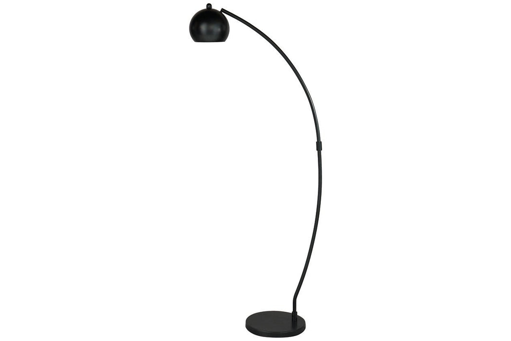 Marinel Black Floor Lamp - Lara Furniture