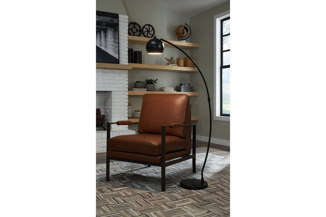 Marinel Black Floor Lamp - Lara Furniture