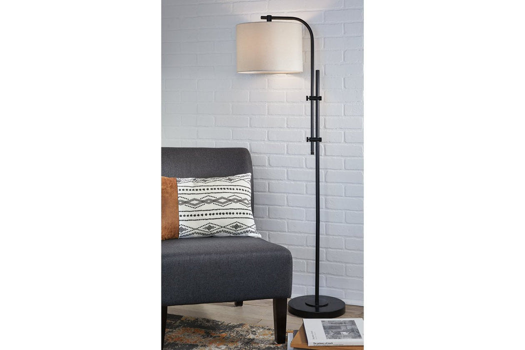 Baronvale Black Floor Lamp - Lara Furniture