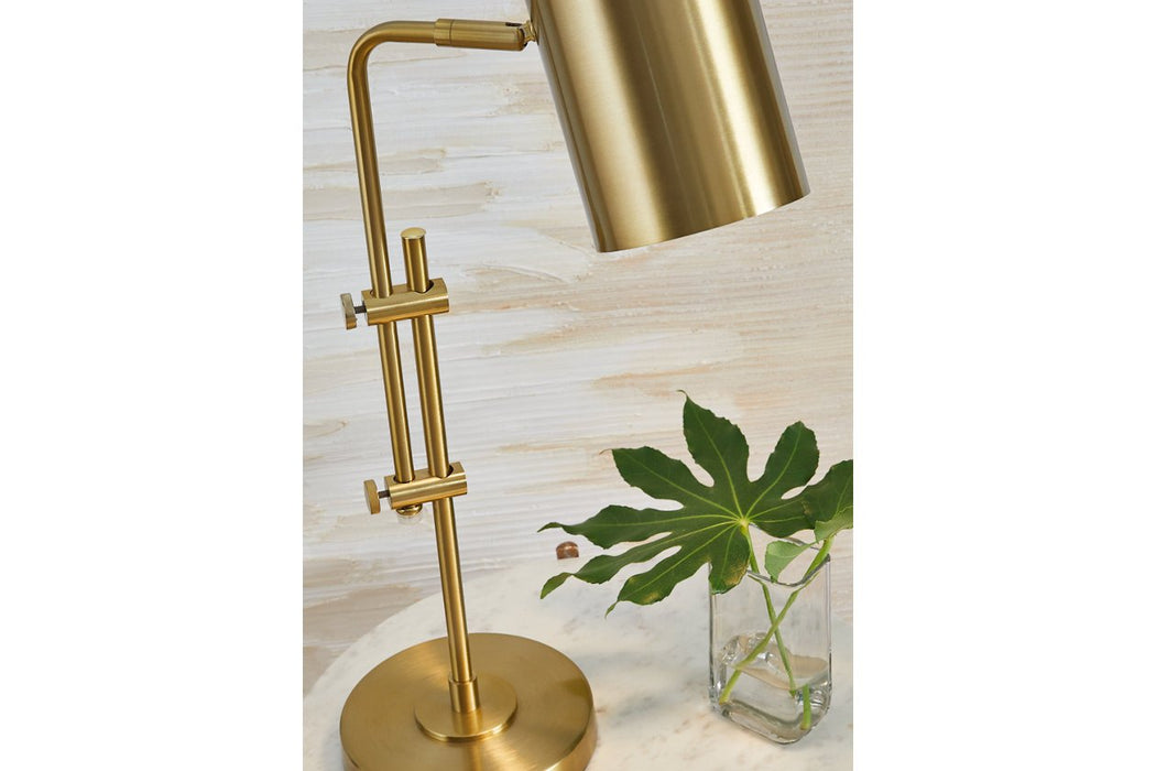 Baronvale Brass Finish Desk Lamp - Lara Furniture