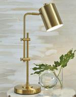 Baronvale Brass Finish Desk Lamp - Lara Furniture