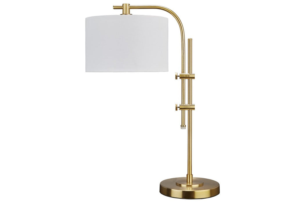 Baronvale Brass Finish Accent Lamp - Lara Furniture