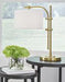 Baronvale Brass Finish Accent Lamp - Lara Furniture