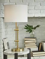 Baronvale Brass Finish Table Lamp - Lara Furniture