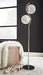 Winter Clear/Silver Finish Floor Lamp - Lara Furniture