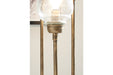 Emmie Antique Gold Finish Floor Lamp - Lara Furniture