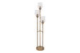 Emmie Antique Gold Finish Floor Lamp - Lara Furniture