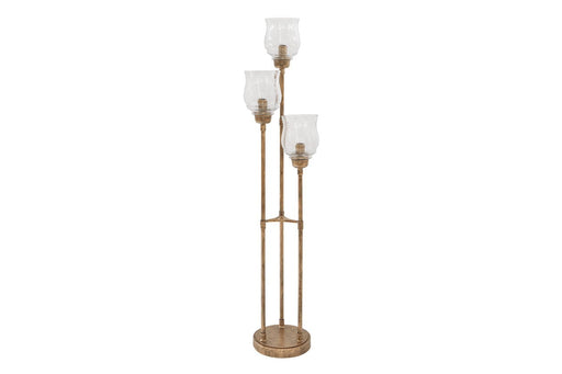 Emmie Antique Gold Finish Floor Lamp - Lara Furniture