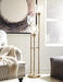 Emmie Antique Gold Finish Floor Lamp - Lara Furniture