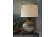 Magan Antique Bronze Finish Table Lamp - Lara Furniture