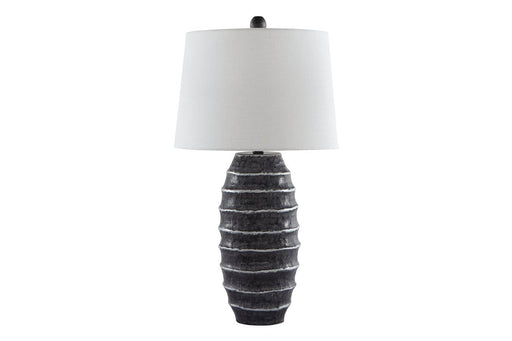 Billow Antique Silver Finish Table Lamp - Lara Furniture