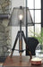 Leolyn Black/Brown Table Lamp - Lara Furniture