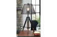 Leolyn Black/Brown Table Lamp - Lara Furniture