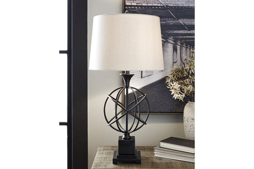 Camren Black Table Lamp - Lara Furniture