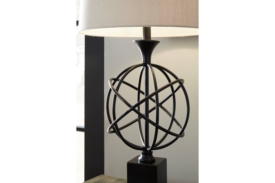 Camren Black Table Lamp - Lara Furniture