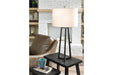 Peeta Antique Pewter Finish Table Lamp - Lara Furniture