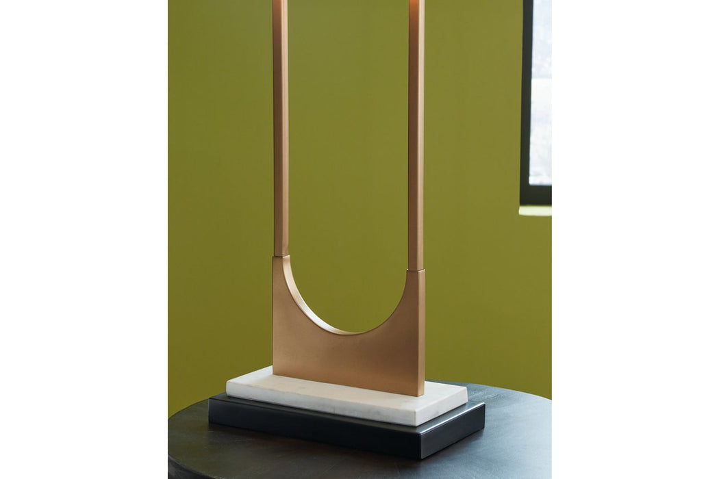 Malana Brass Finish Table Lamp - Lara Furniture