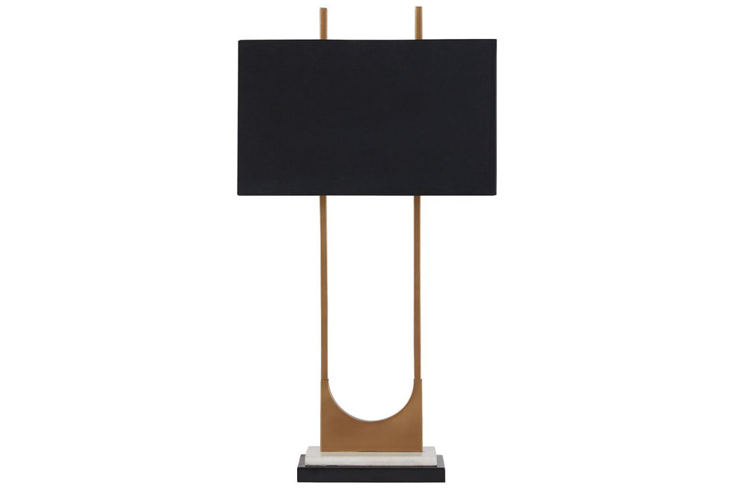 Malana Brass Finish Table Lamp - Lara Furniture